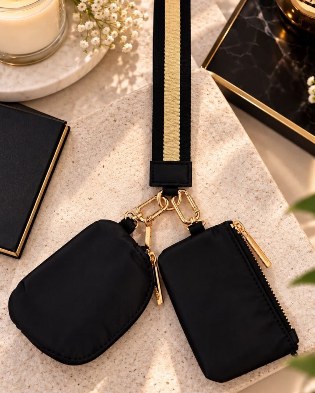 Dual Pouch Wristlet
